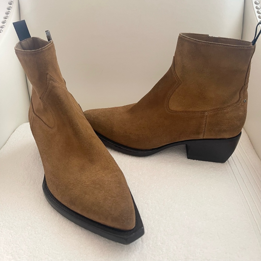 NEW Golden Goose Debbie Pointed Toe Western Boot (Men)